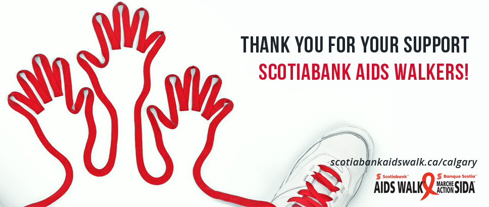 Thank you for Supporting the Scotiabank AIDS Walk & Run!